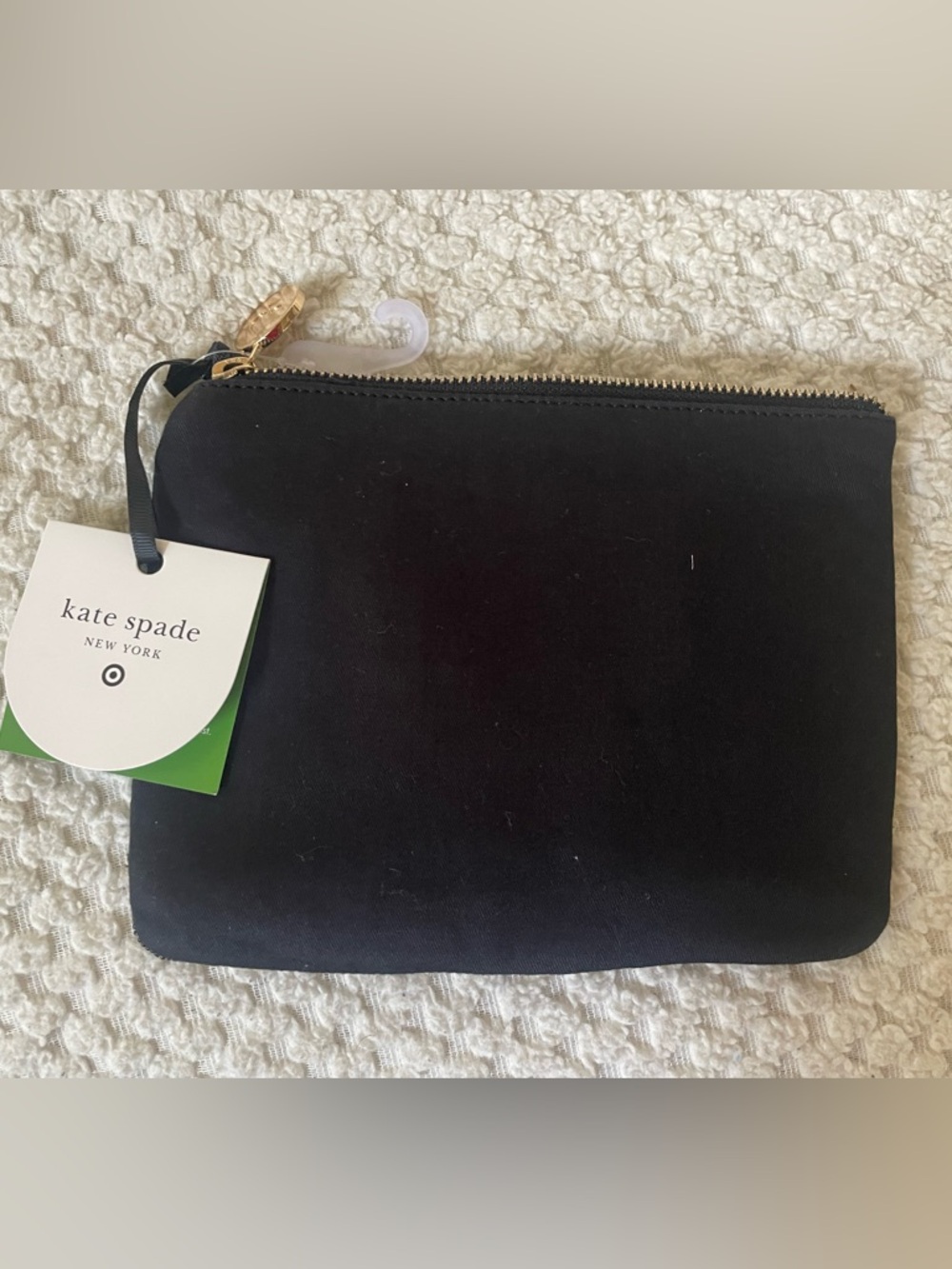 kate spade Black Beaded Wristlet with White Beaded Script - Picture 3 of 3